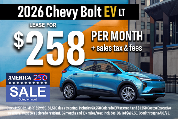 2026 Chevy Bolt EV